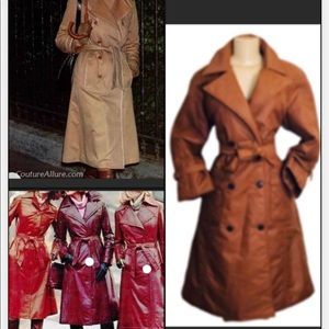 FLEET STREET VINTAGE TAN RAIN TRENCH COAT